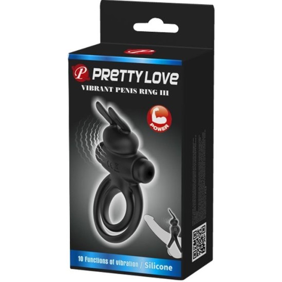 Prettylove Vibrating Ring Vibrant Penis Ring III