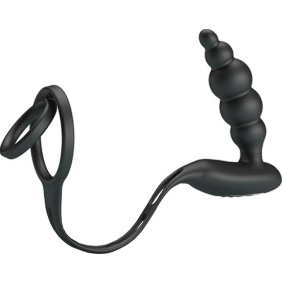 Prettylove Butt Plug and Penis Ring with Vibration