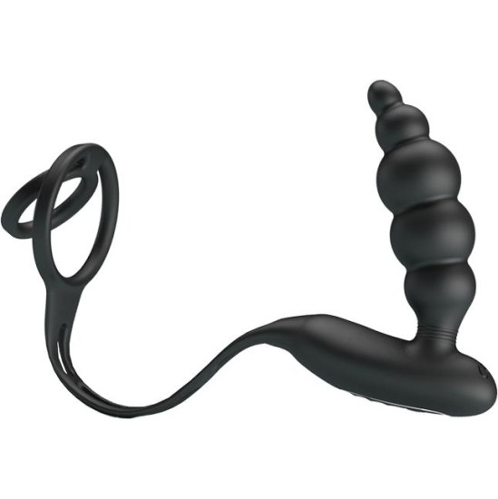 Prettylove Butt Plug and Penis Ring with Vibration