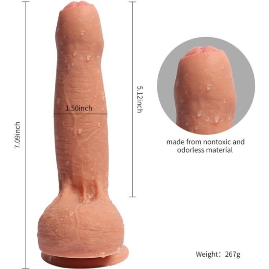 Shequ Dual Layer Silicone Dildo Azazel 18 cm