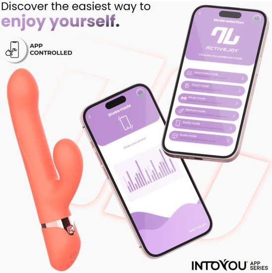 Intoyou App Series Mindy Vibe with Up and Down Beads Ring, Finger and Pulsation with APP