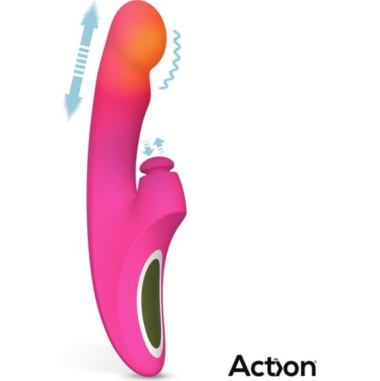 Action Enles Vibe with Beating Ball, Thrusting y Heat Function
