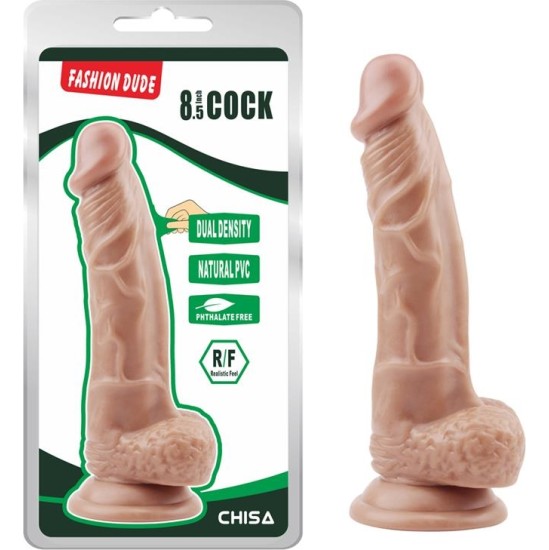 Chisa Dildo Dual Density Fashion Dude 8.5 Flesh