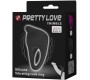 Prettylove Vibrating Cock Ring Thimble Black
