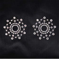 Latetobed Bdsm Line Snowflake Nipple Covers White