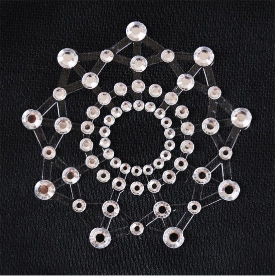 Latetobed Bdsm Line Snowflake Nipple Covers White