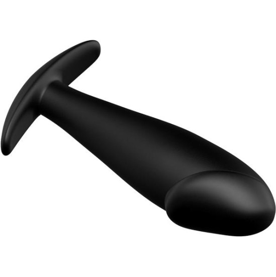 Prettylove Anal Plug Black with Remote Control