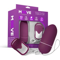 Moove Vibrating Egg with Remote Control Dark Purple