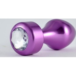 Lovetoy Butt Plug Purple Rosebud with Jewel