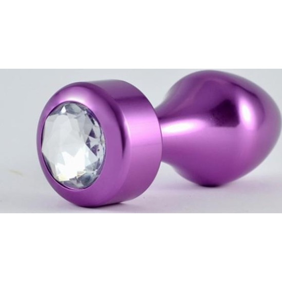 Lovetoy Butt Plug Purple Rosebud with Jewel