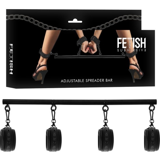 Fetish Submissive Bondage ADJUSTABLE SEPARATOR BAR 4 PIECES