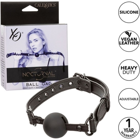 Calexotics NOCTURNAL BALL GAG SILICONE BLACK