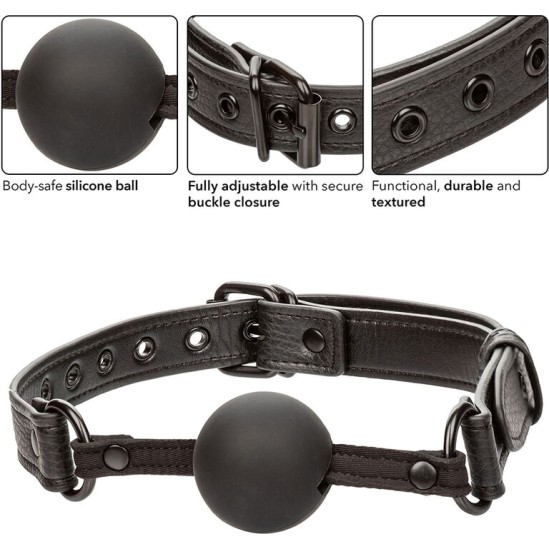 Calexotics NOCTURNAL BALL GAG SILICONE BLACK
