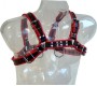 Leather Body CHAIN HARNESS III BLACK / RED