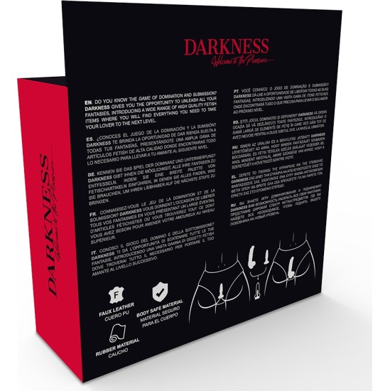 Darkness Sensations DARKNESS - PANTIES WITH PLUG AND INTERCHANGEABLE DILDO