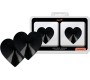 Coquette Accessories COQUETTE CHIC DESIRE - NIPPLE COVERS BLACK HEARTS