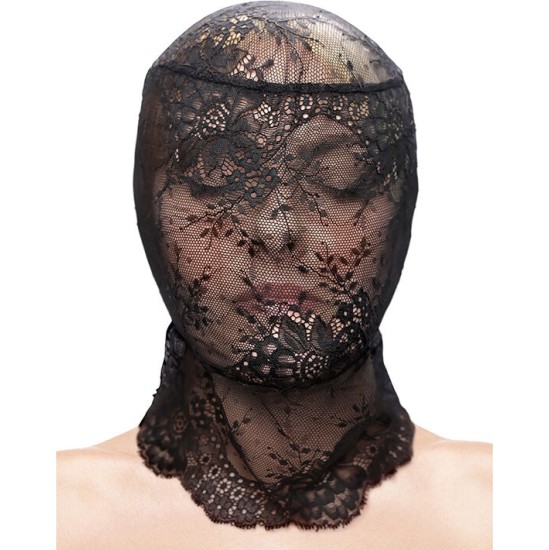 Ns Novelties FETISH & FASHION LACE HOOD BLACK