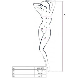 Passion Woman PASSION - WOMAN BS049 RED BODYSTOCKING ONE SIZE