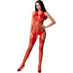 Passion Woman PASSION - WOMAN BS079 BODYSTOCKING - RED ONE SIZE