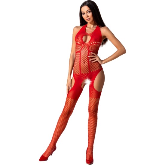 Passion Woman PASSION - WOMAN BS079 BODYSTOCKING - RED ONE SIZE