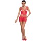 Passion Woman PASSION - WOMAN BS090 RED BODYSTOCKING ONE SIZE