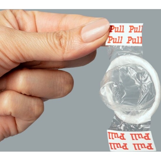 Uniq PULL LATEX FREE CONDOMS WITH STRIPS 3 UNITS