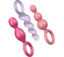Satisfyer Plugs SATISFYER - ANAL PLUGS SET 3 PCS TRICOLOR