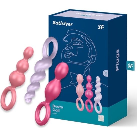 Satisfyer Plugs SATISFYER - ANAL PLUGS SET 3 PCS TRICOLOR