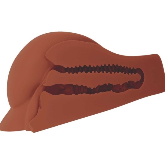 Pdx Plus+ PDX PLUS - PERFECT ASS XL DOUBLE ENTRY BROWN MASTURBATOR