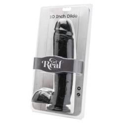 Get Real Dildo 25,5 CM WITH BALLS BLACK