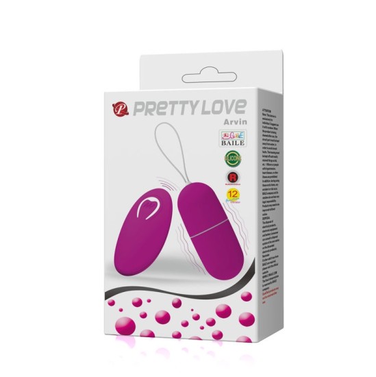 Pretty Love Flirtation PRETTY LOVE VIBRATING EGG ARVIN REMOTE CONTROL 12V