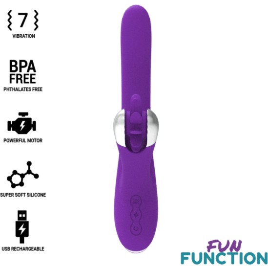 Fun Function Vibrators ar klitora stimulātoru