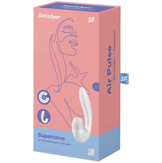 Satisfyer Air Pulse GAISA PULSU STIMULATORS AR VIBRĀCIJU - BALTS