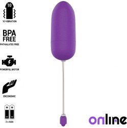 Online violetā krāsā ūdensdrošs vibrējoša ola