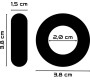 Powering СУПЕРГИБКОЕ И ПРОЧНОЕ КОЛЬЦО ДЛЯ ПЕНИСА 3,8 СМ PR04 ПРОЗРАЧНОЕ