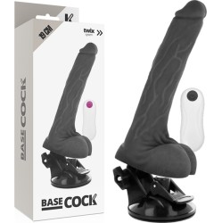 Basecock REALIŠKAS VIBRATORIAUS NUOTOLINIO VALDYMAS JUODAS 19 CM