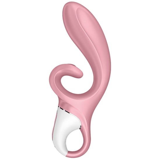 Satisfyer Vibrators ar klitora stimulātoru — rozā