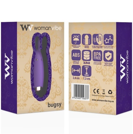 Womanvibe BUGSY SILICONE RABBIT STIMULATOR