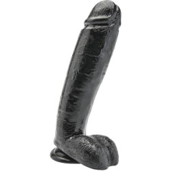 Get Real Dildo 25,5 CM WITH BALLS BLACK