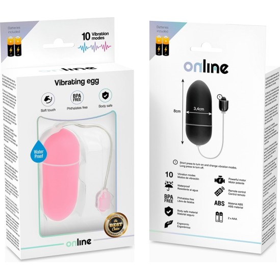 Online PINK WATERPROOF VIBRATING EGG