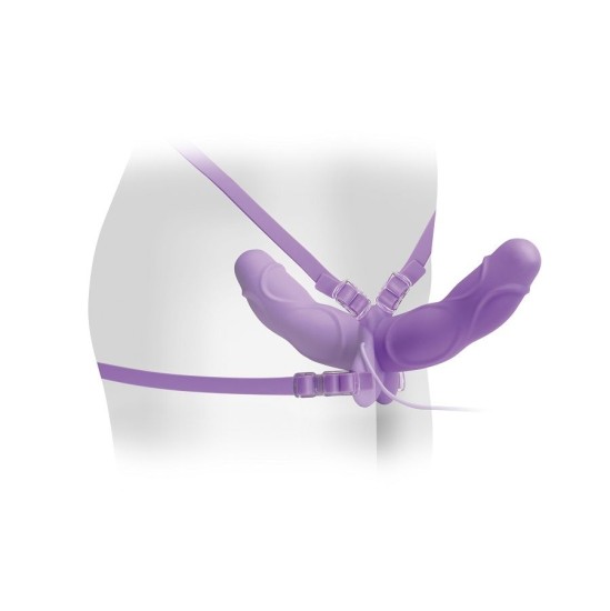 Fetish Fantasy Elite Strap-on biksītes ar dubulto Dildo violets