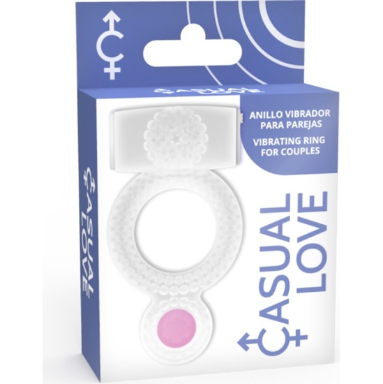 Casual Love CASUAL RING VIBRATING DOUBLE PLEASURE TRANSPARENT