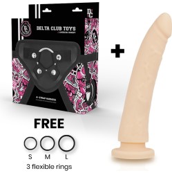 Deltaclub Strap-on biksītes ar silikona Dildo 17 X 3 CM