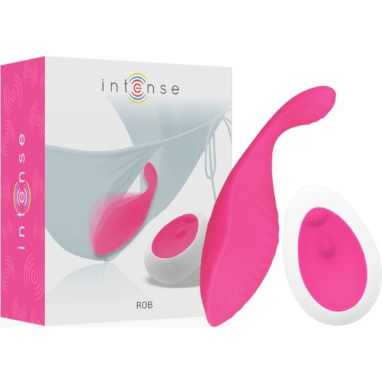 INTENSE - Biksīšu vibrators ar pulti rozā