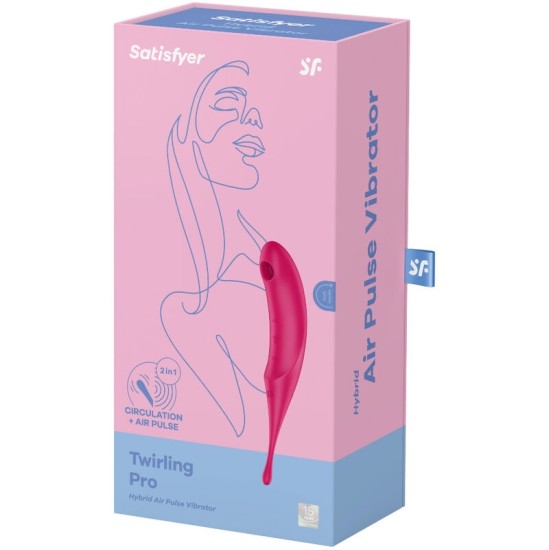 Satisfyer Gaisa plūsmas vibrators — sarkans