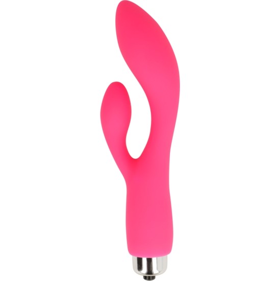 Ohmama Vibrators ar klitora stimulātoru 12,5 CM rozā