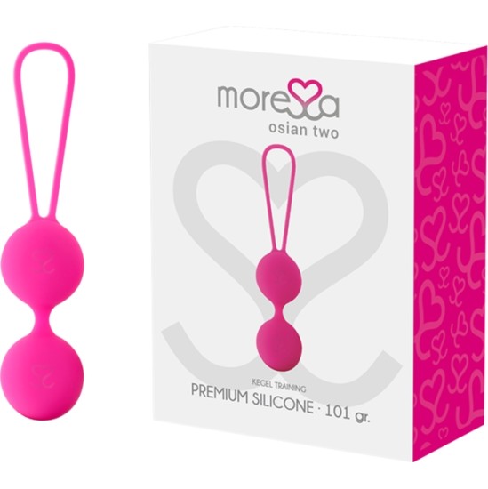 Moressa Silikona vaginālās bumbiņas rozā