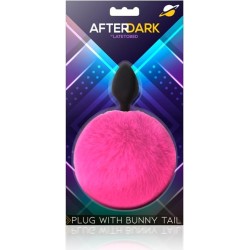Afterdark Butt Plug with Pompon Pink Size S