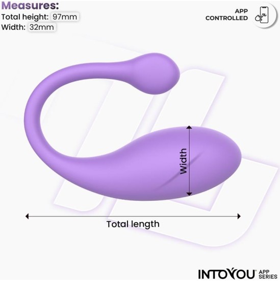 Intoyou App Series Bulby Egg Vibrator with App Lavander