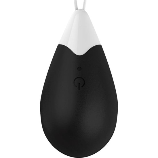 Drops Vibrating Egg Remote Control USB Silicone Black